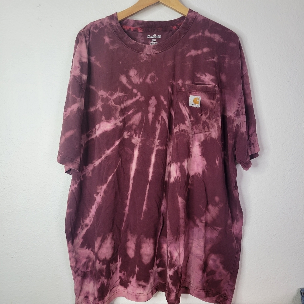 Carhartt tie dye pocket tee